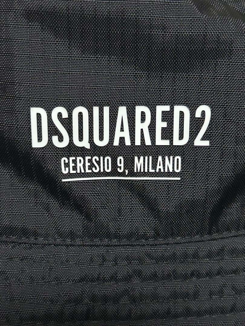 新品 ディースクエアード バケットハット ブラック L