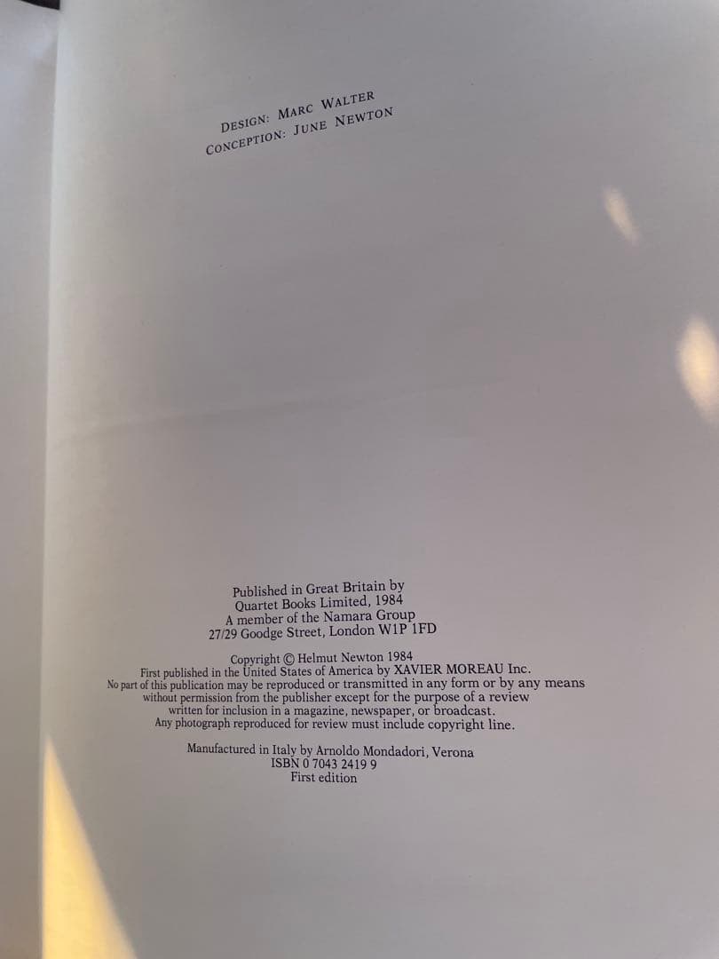 HELMUT NEWTON World Without Men 洋書 初版希少！