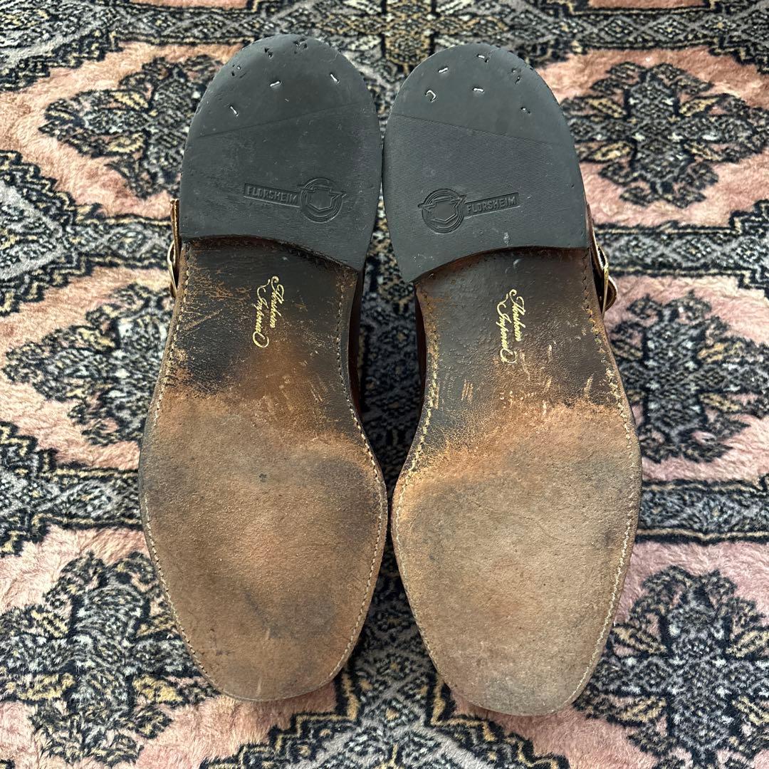 70s FLORSHEIM シングルモンクブーツ　ブラウン
