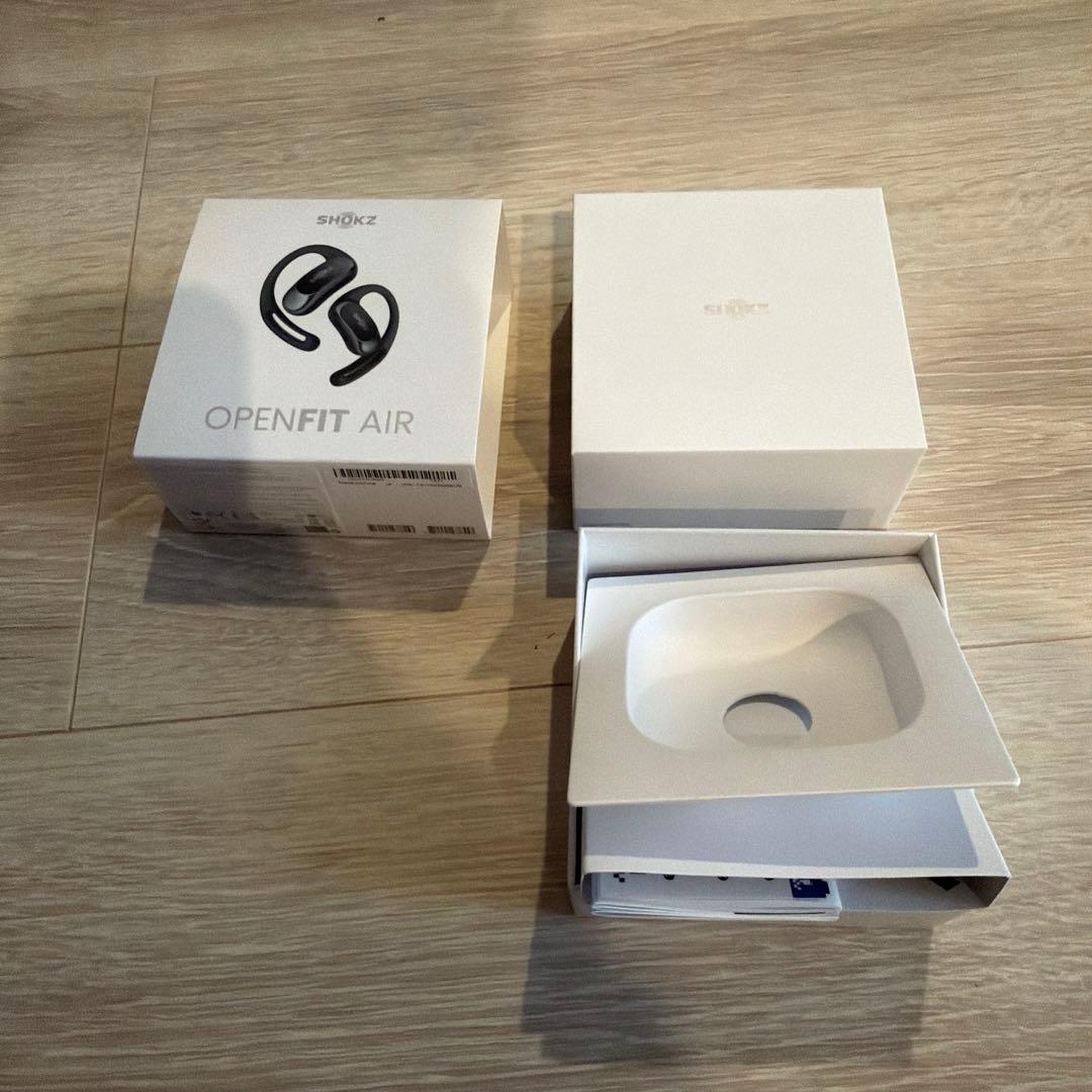 SHOKZ OPENFIT AIR ブラック （ケースおまけ付）（値下げ中）
