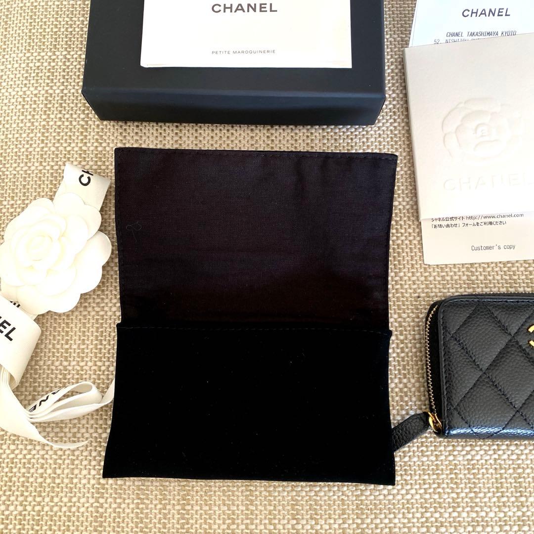 CHANEL キャビアスキン　ケース　カードケース　財布