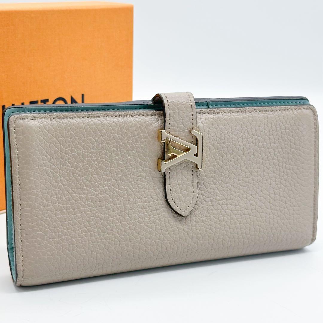 【箱付き】ルイヴィトン ヴェルティカルウォレット ガレ カプシーヌ 二つ折り