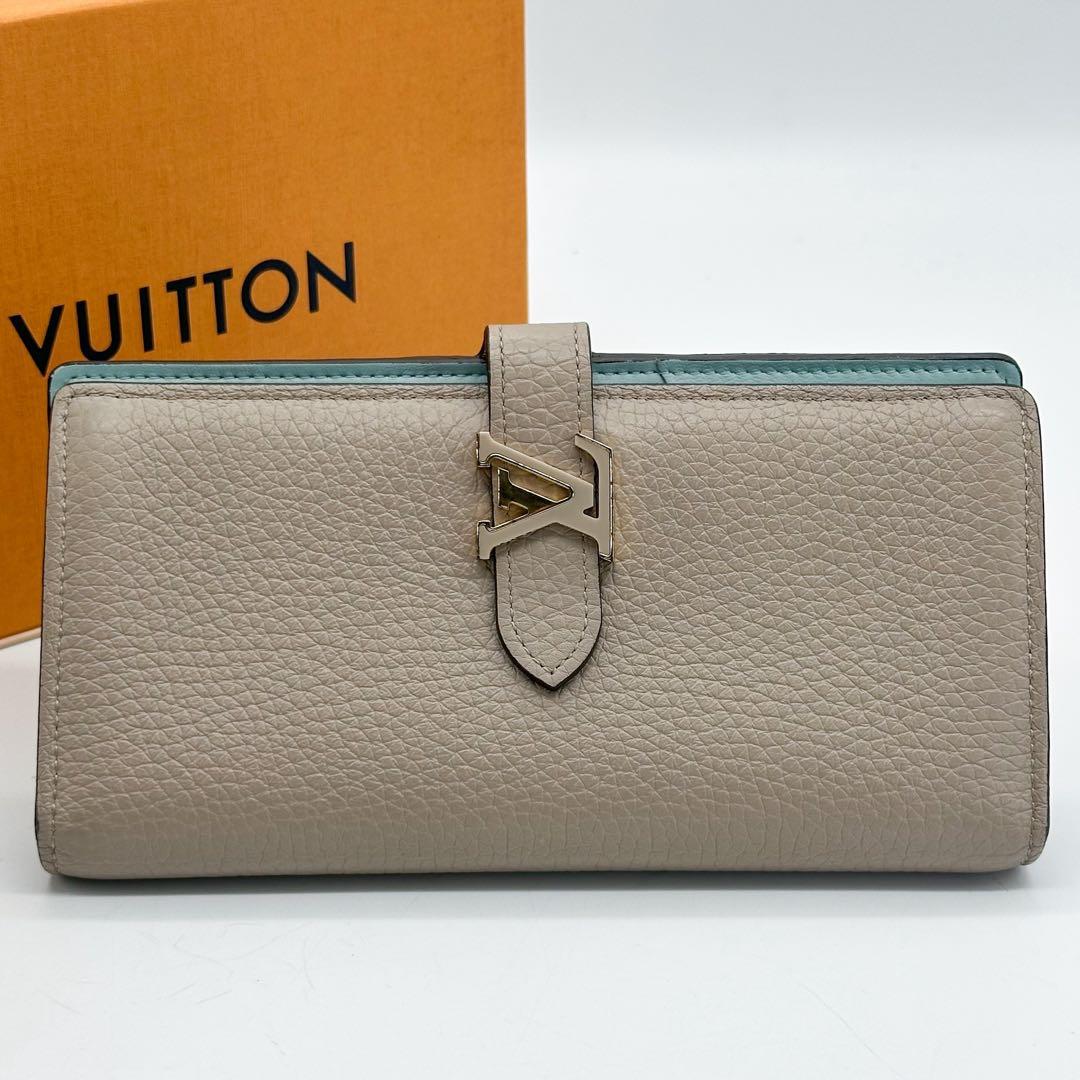 【箱付き】ルイヴィトン ヴェルティカルウォレット ガレ カプシーヌ 二つ折り