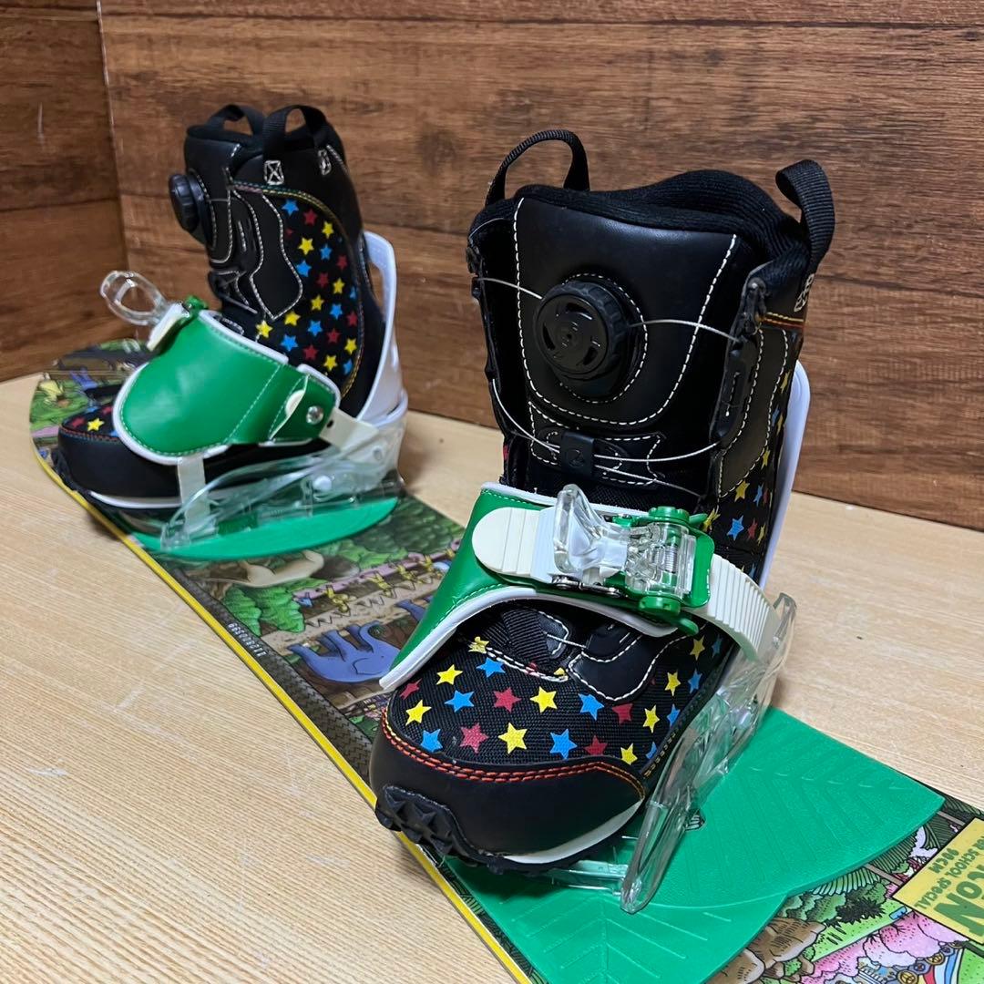 美品　BURTON バートン　キッズ　ガール　スノーボード 3点セット　90cm