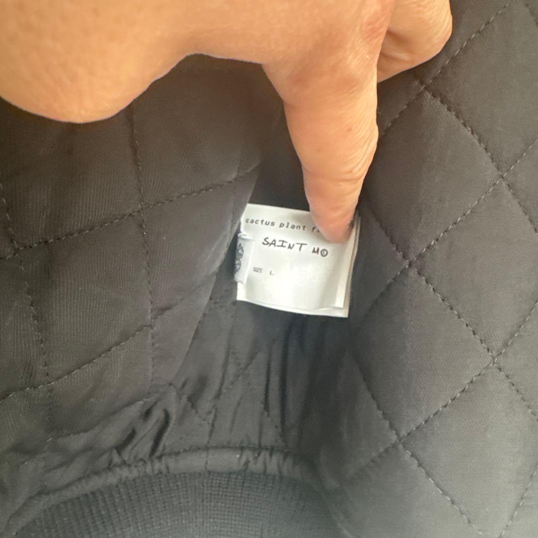 Saint Cactus スタジャン ブラック/ホワイト