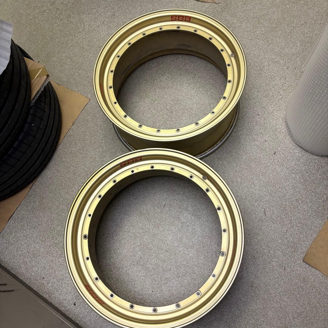 ☆希少 BBS LM F1 フルゴールド 18インチ8J 2本 リムのみ