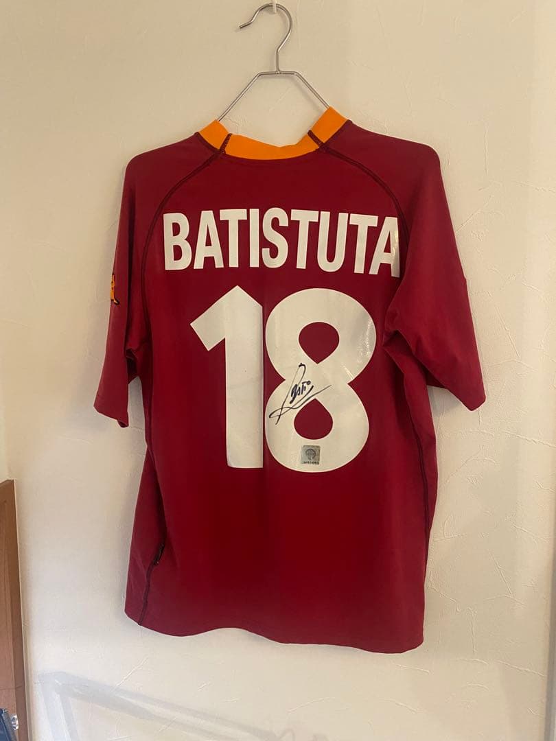 バティストゥータ　サイン入りユニフォーム　ASローマ