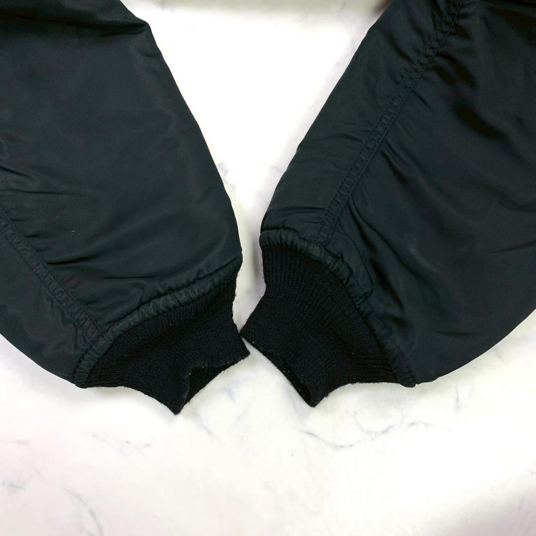 80s USA製 ALPHA MA-1 フライトジャケット 黒 L　D975