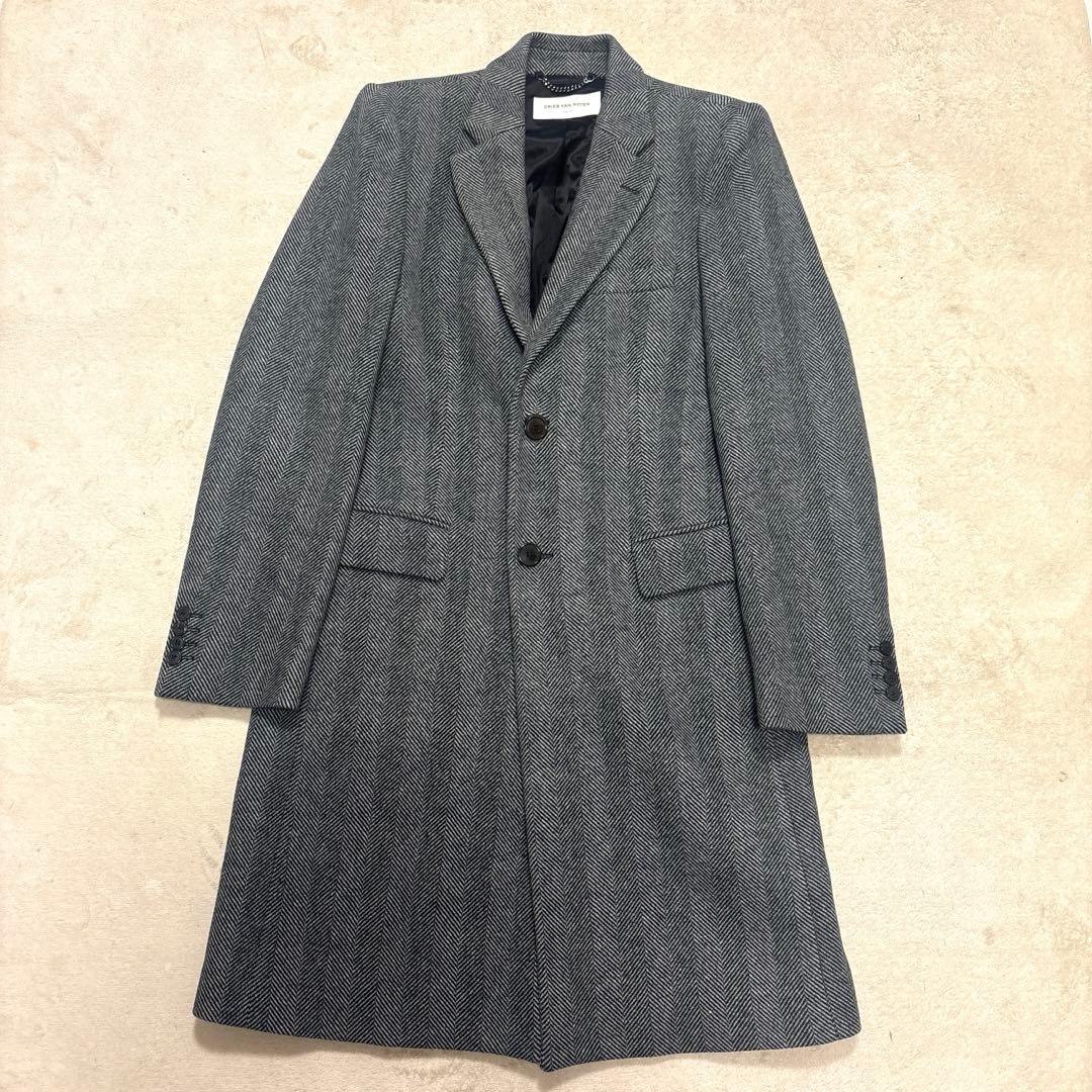 最高級⭐️美品 DRIES VAN NOTEN ヘリンボーン　チェスターコート
