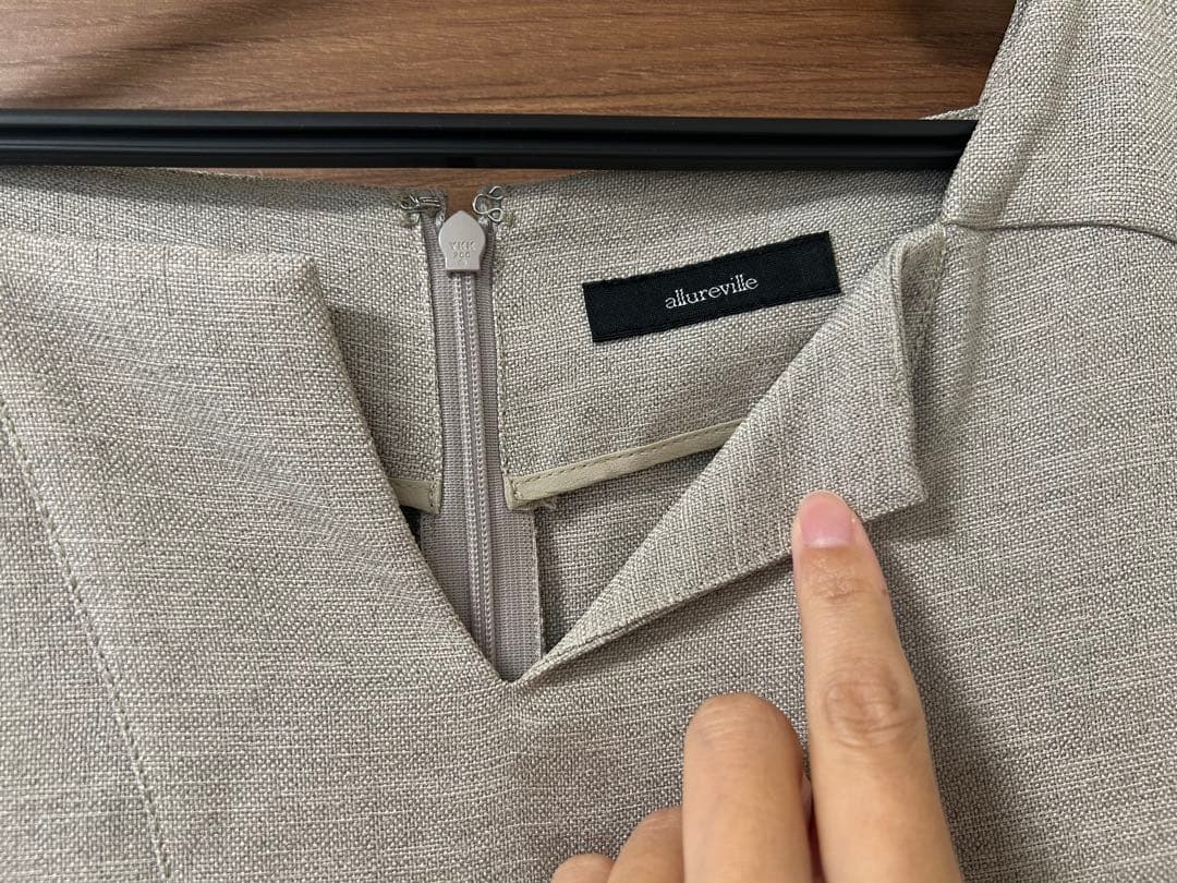 allureville(アルアバイル)リネンオックスベルト付オールインワン