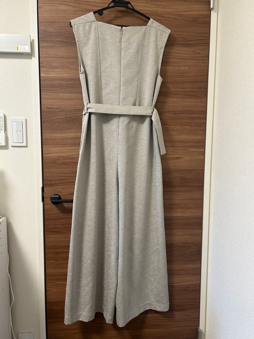 allureville(アルアバイル)リネンオックスベルト付オールインワン