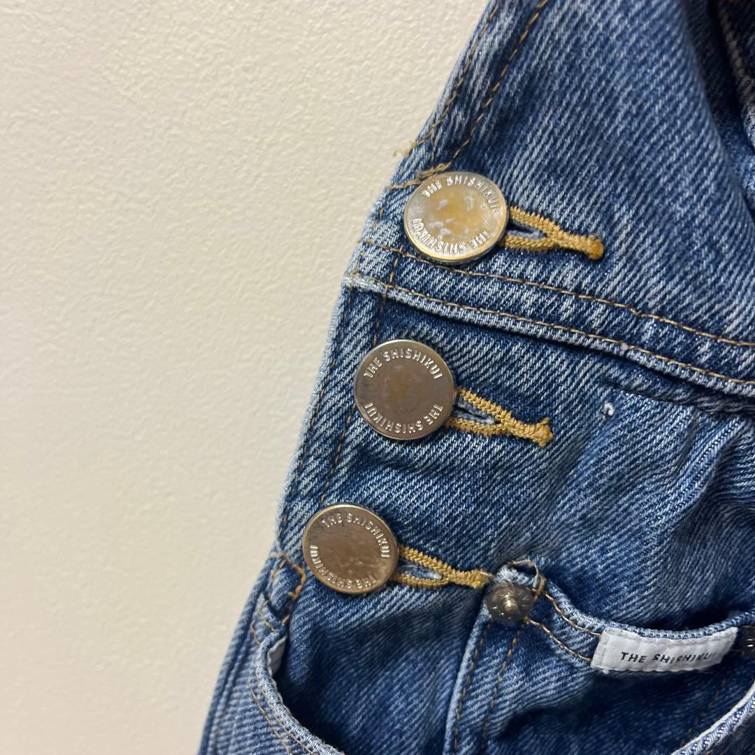 shishikui　jumpsuit　デニムオーバーオール　シシクイ　サロペット