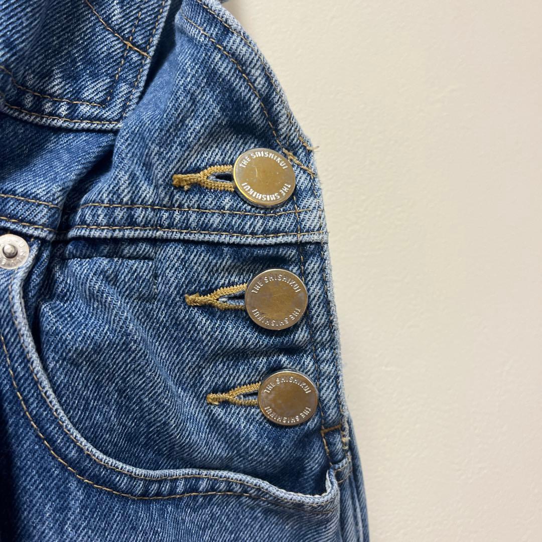 shishikui　jumpsuit　デニムオーバーオール　シシクイ　サロペット