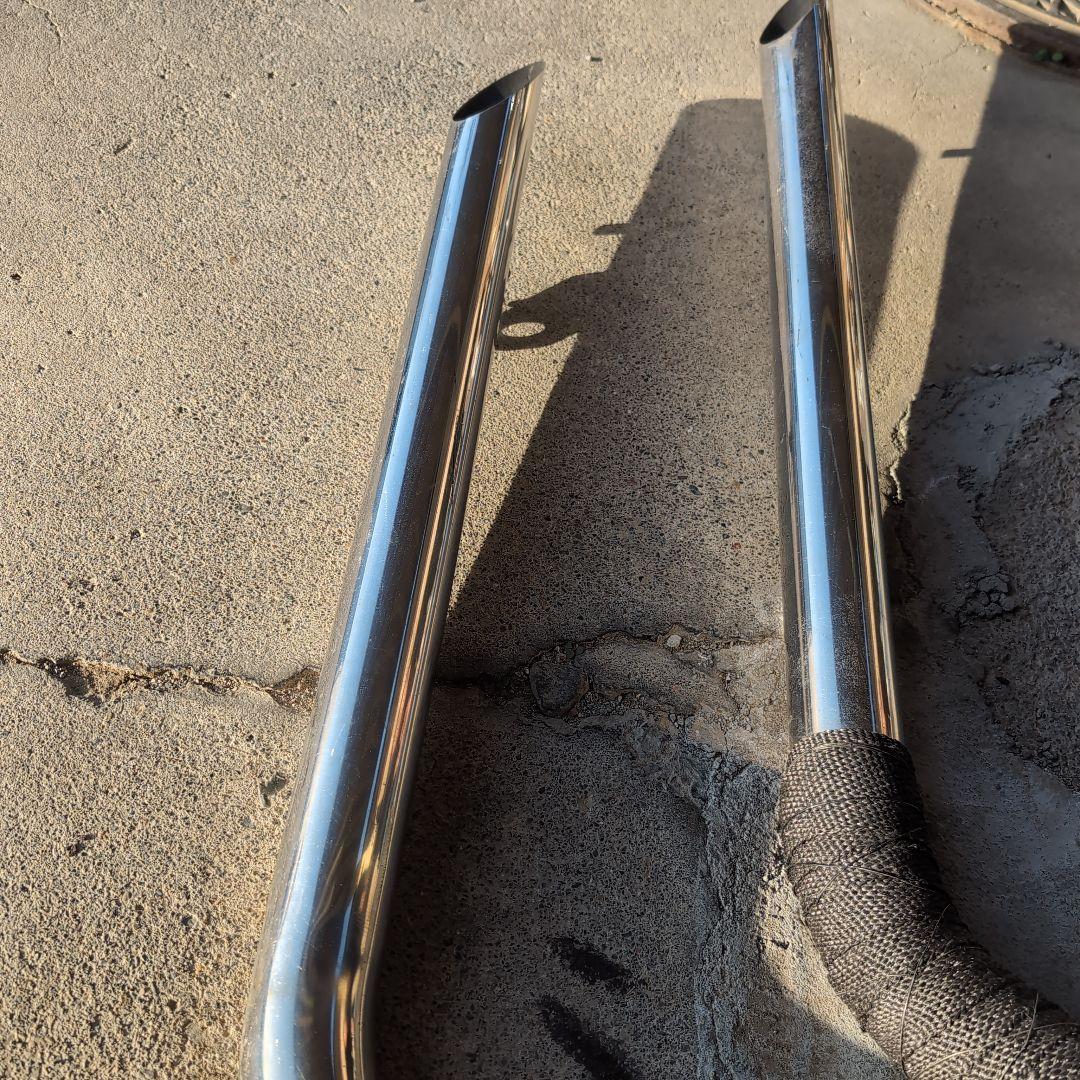 スティード400スラッシュカットマフラー