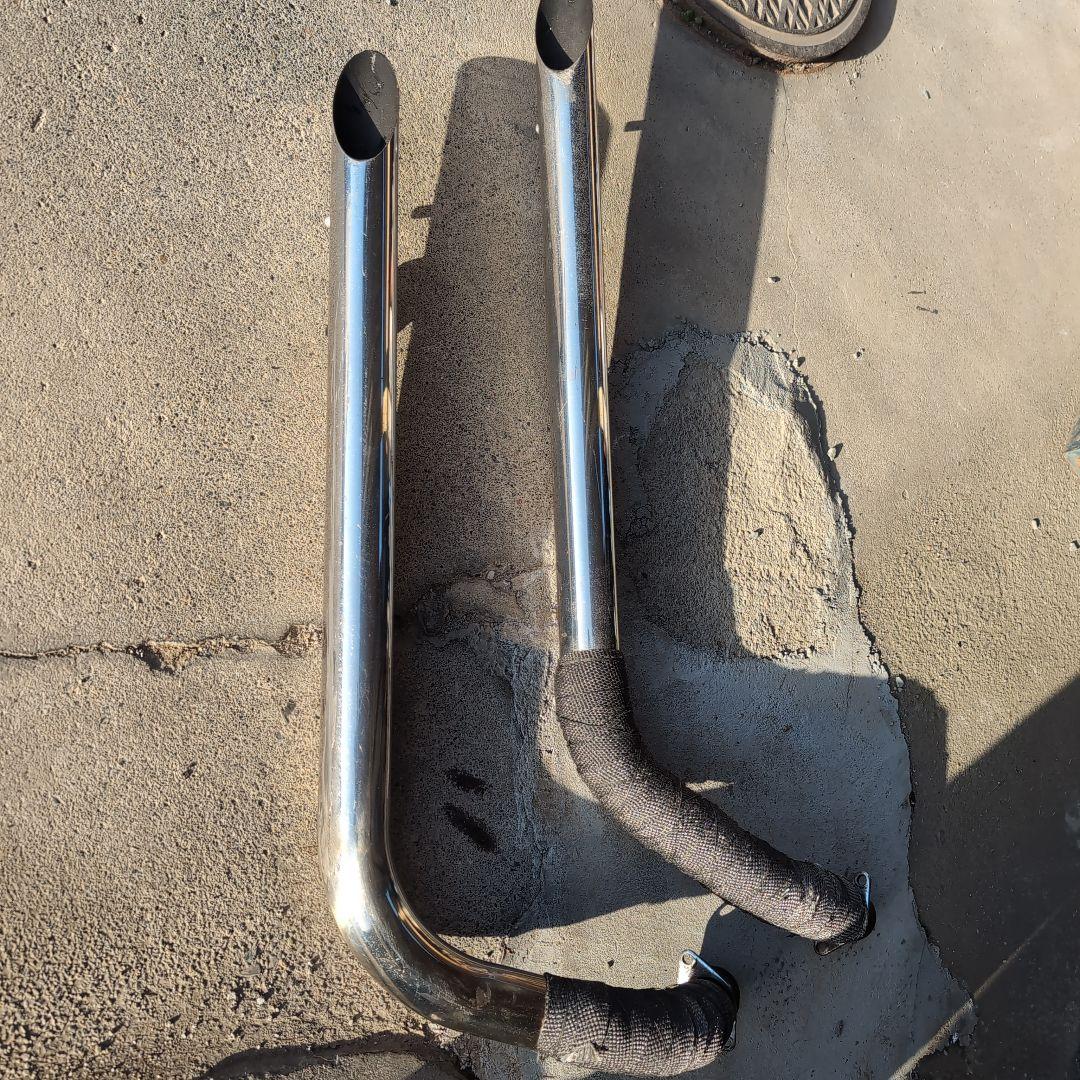 スティード400スラッシュカットマフラー