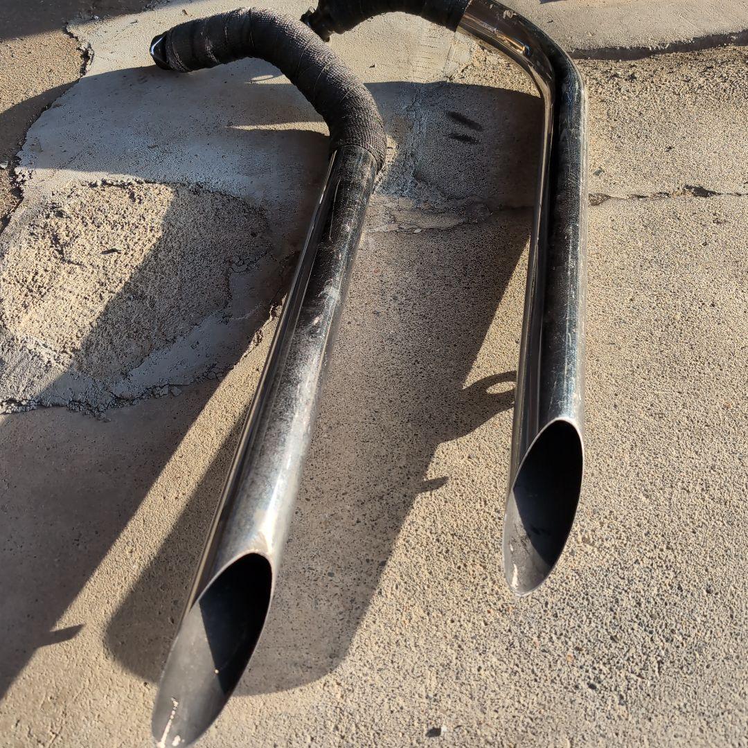 スティード400スラッシュカットマフラー