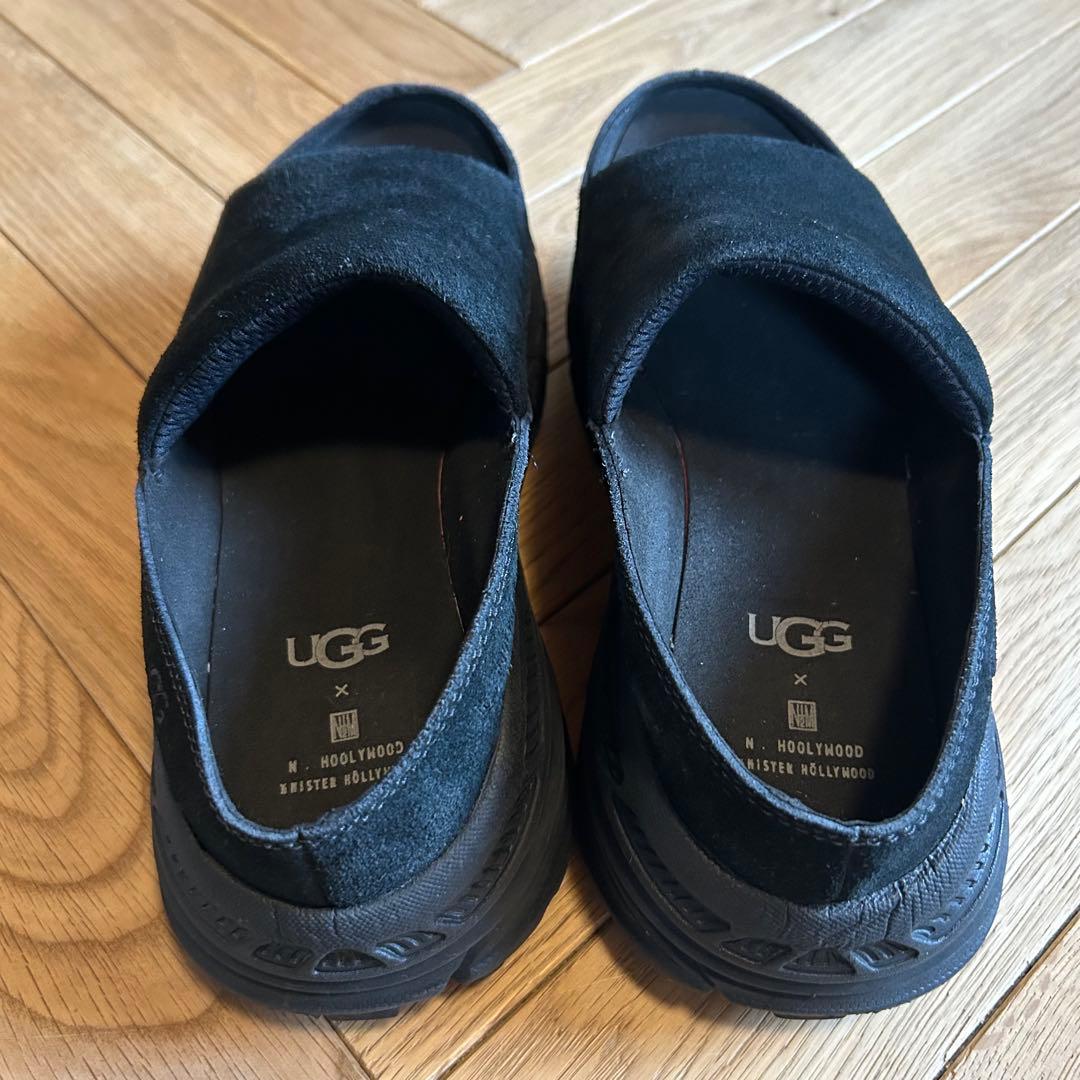 N.HOOLYWOOD × UGG サンダル 26.5cm 厚底 スエード 黒