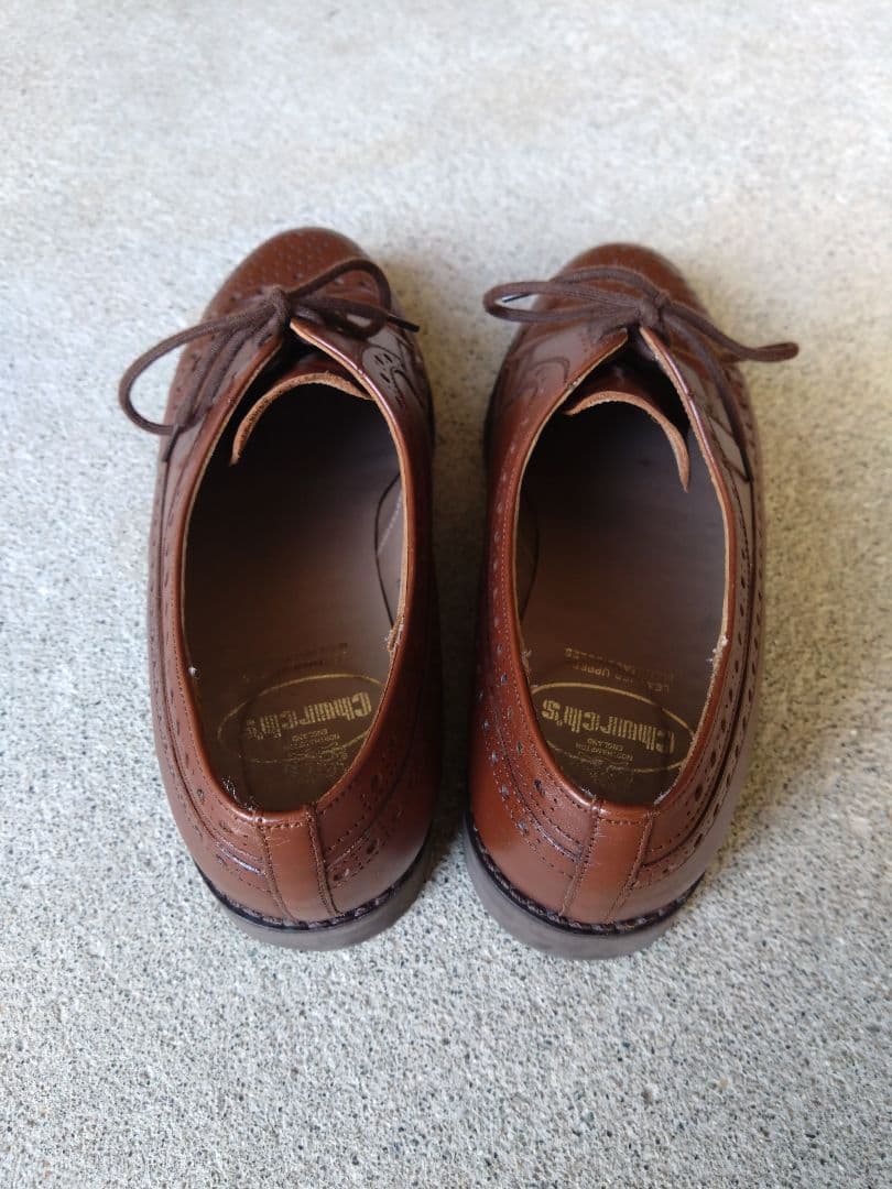 最終値下げChurch's チャーチ ウイングチップ ブラウンレザー