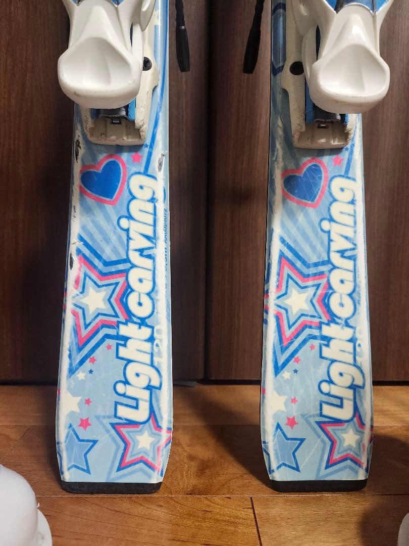 子供用スキーセット　スキー板　120cm　 ブーツ　22m　ストック85cm