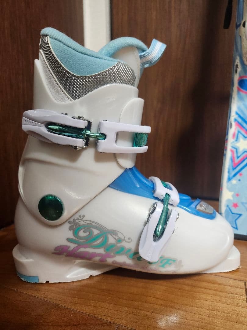 子供用スキーセット　スキー板　120cm　 ブーツ　22m　ストック85cm