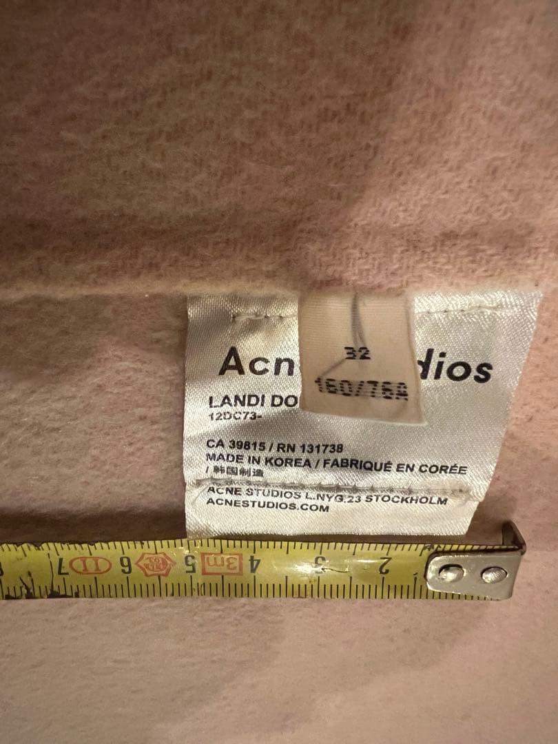 Acne Studios ペールピンク チェスターコート　お値下げしました