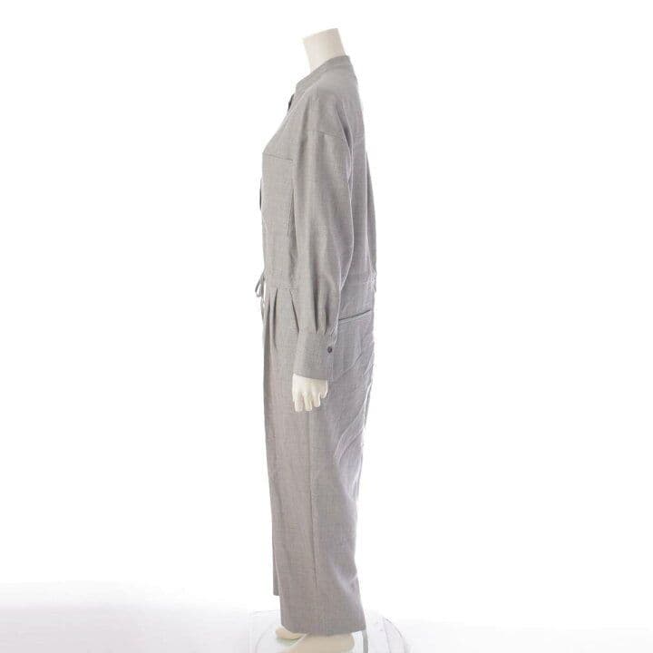 専用☆ebureエブールウールサキソニーシャツコンビネゾンオールインワン