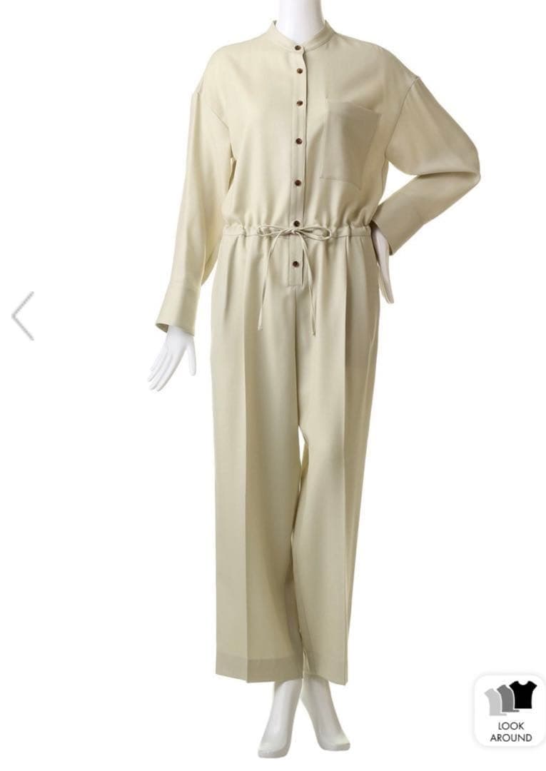 専用☆ebureエブールウールサキソニーシャツコンビネゾンオールインワン