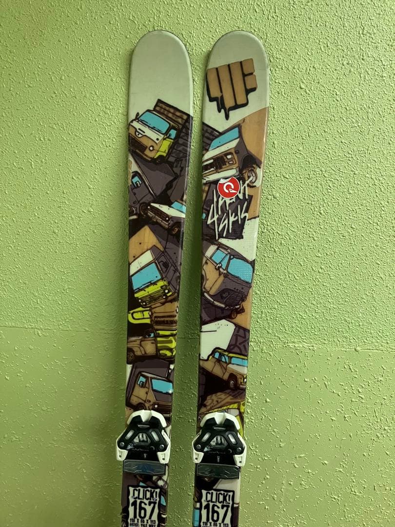 4FRNT 167cm グラフィックデザイン スキー板