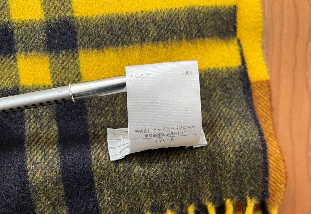 Joshua Ellis カシミア大判ストール