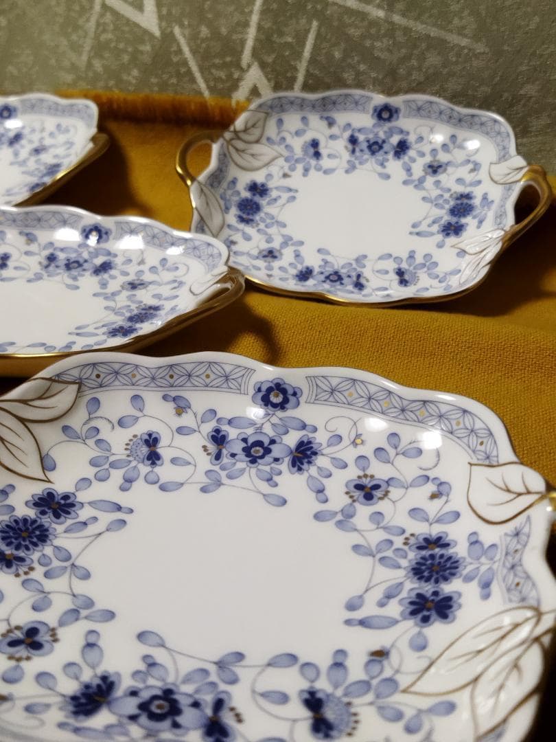 NARUMI ナルミ ミラノ 持ち手付き スクエア プレート 皿 5枚　未使用