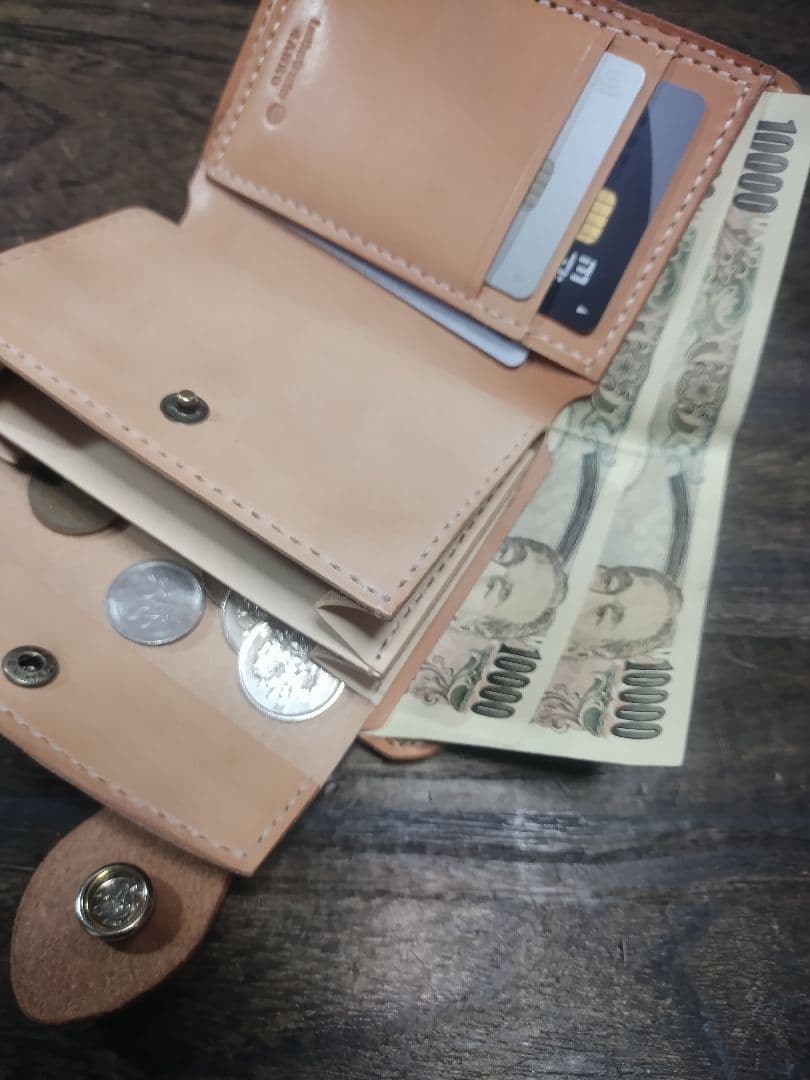 Middle Leather Wallet ミドルウォレット・ザ・ホックタイプ