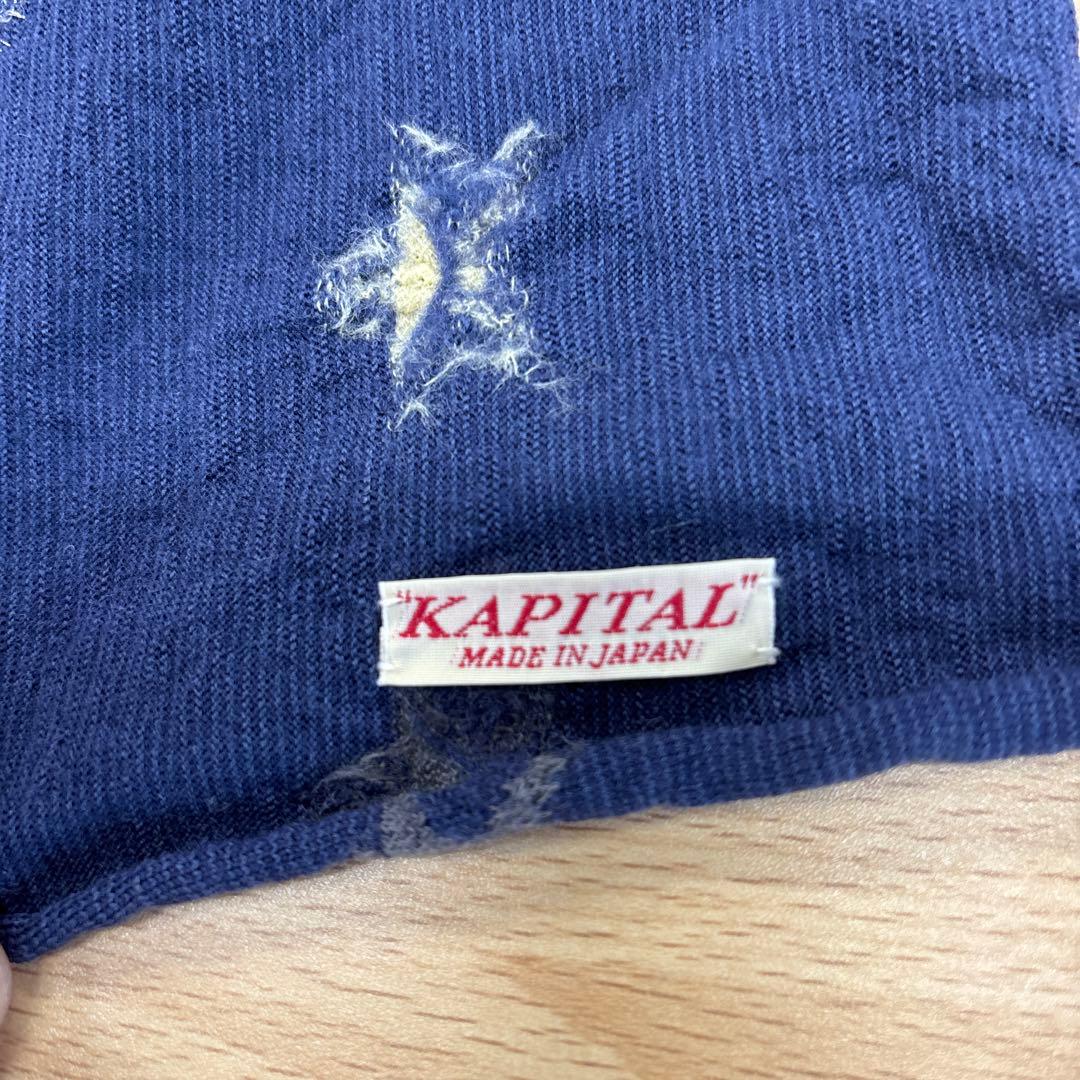 kapital星座柄 ネイビー ストール(希少)