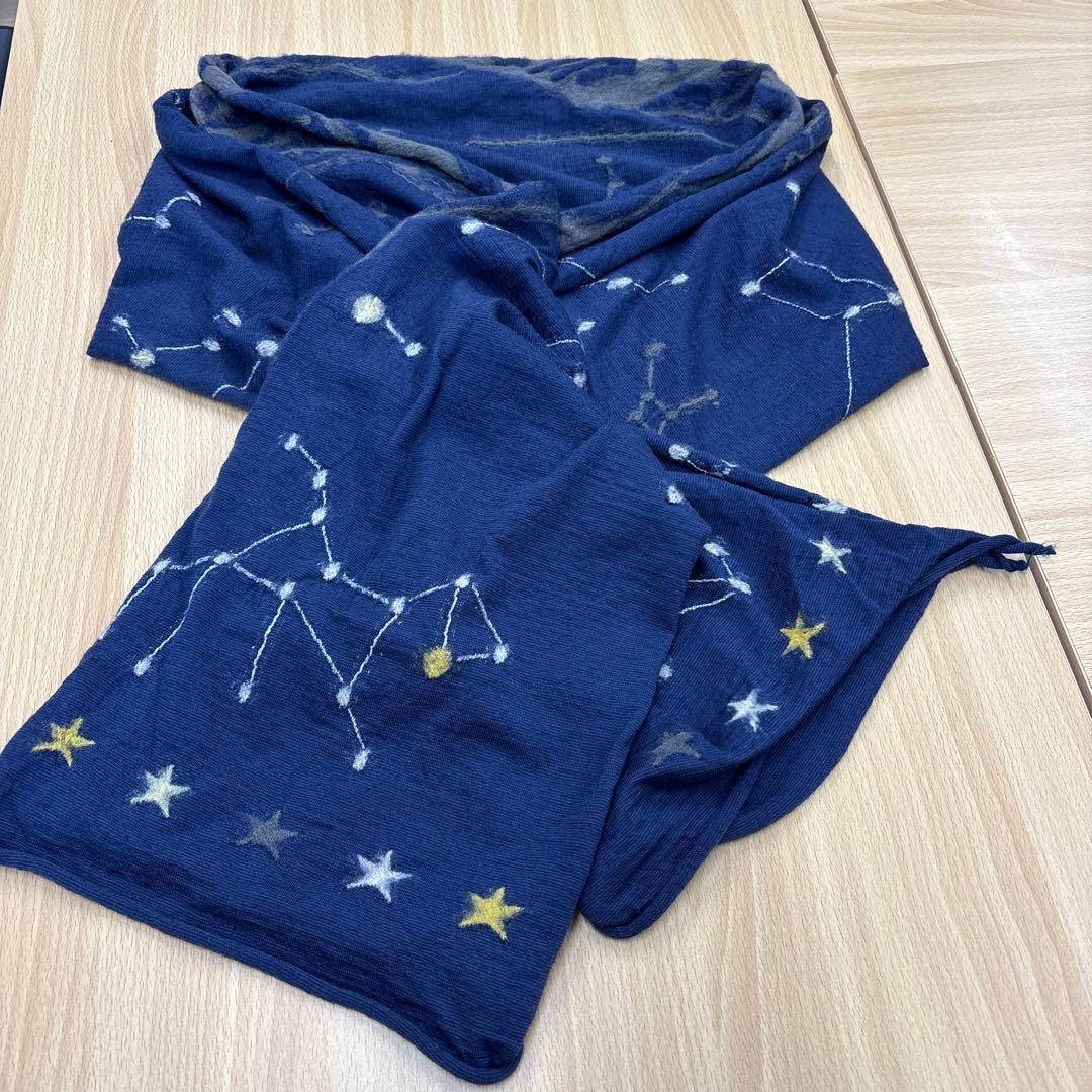 kapital星座柄 ネイビー ストール(希少)