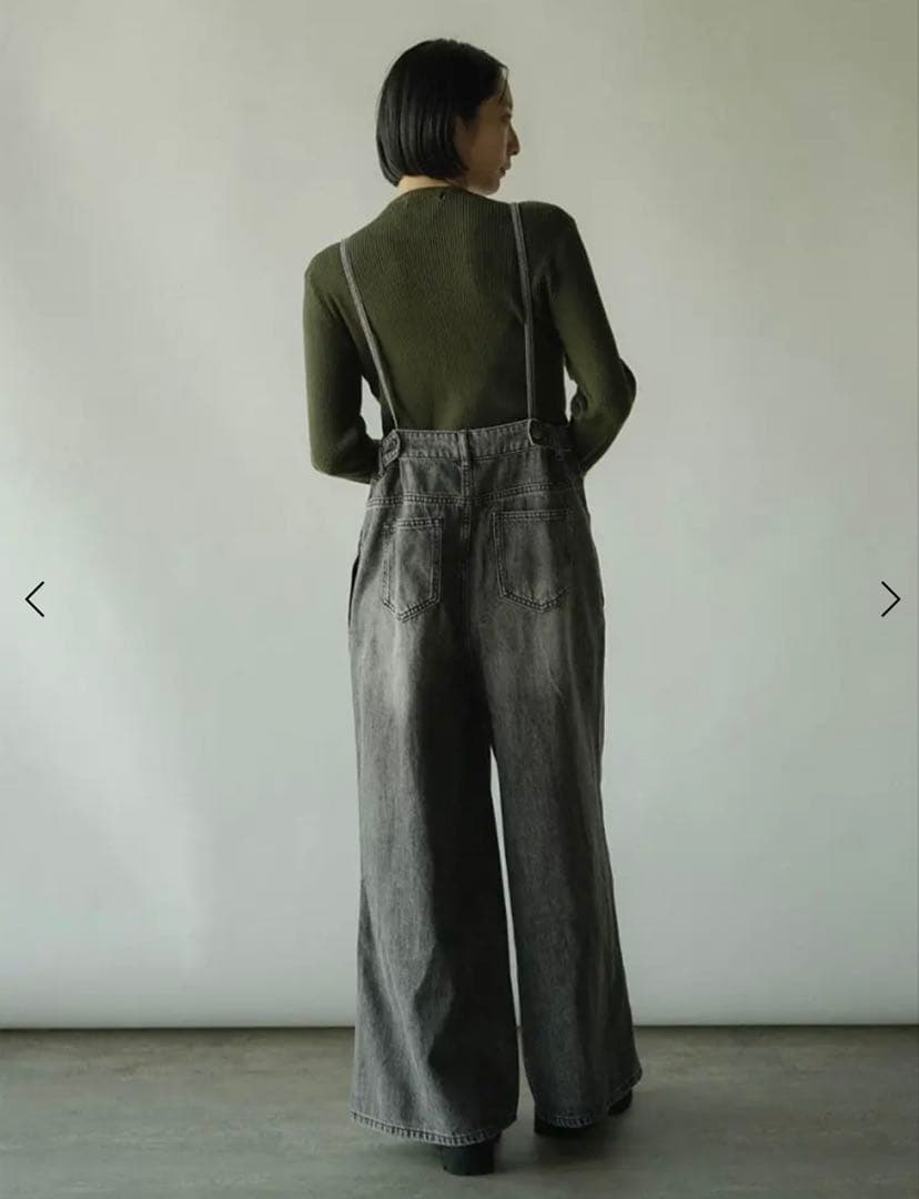 RADIATE アシメフロントデニムオーバーオール