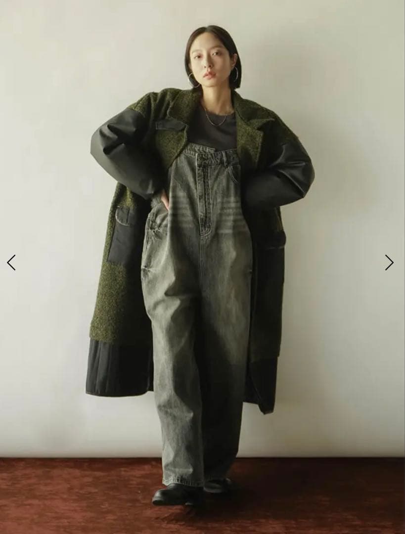 RADIATE アシメフロントデニムオーバーオール