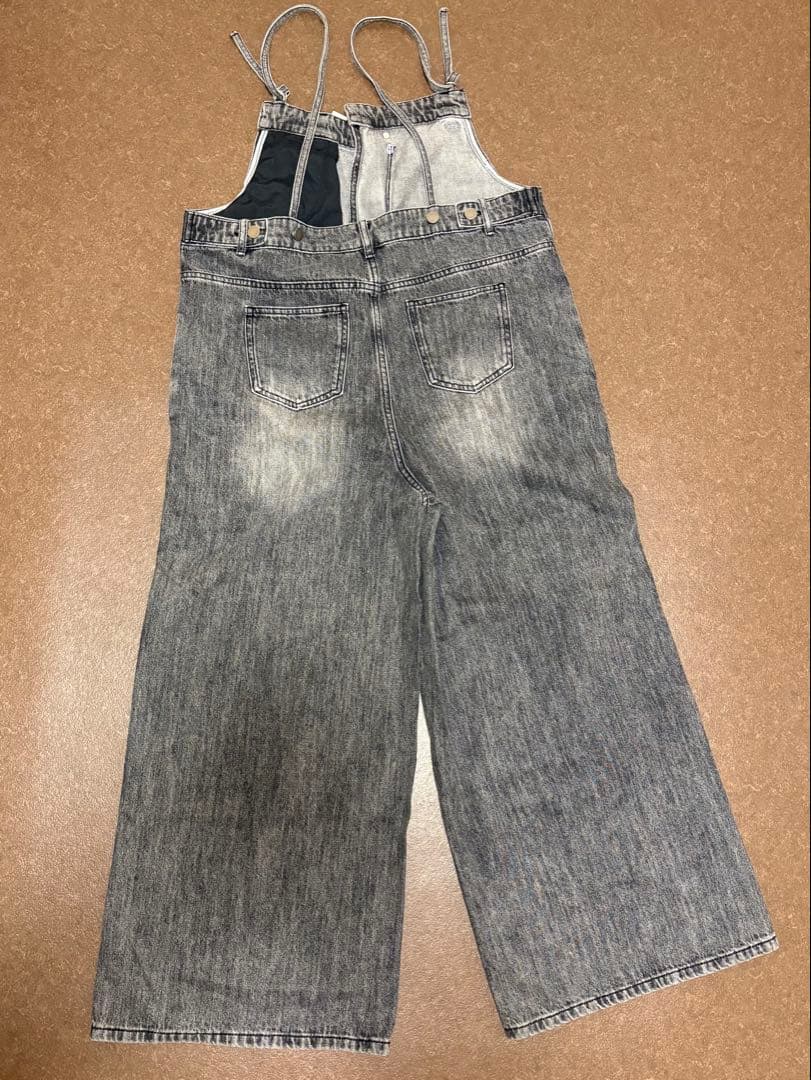 RADIATE アシメフロントデニムオーバーオール