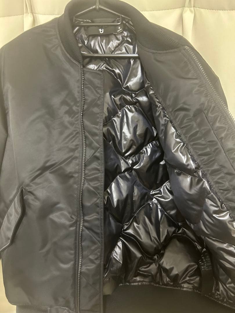 +J復刻版ハイブリッドダウンオーバーサイズMA1 Mサイズ ブラック