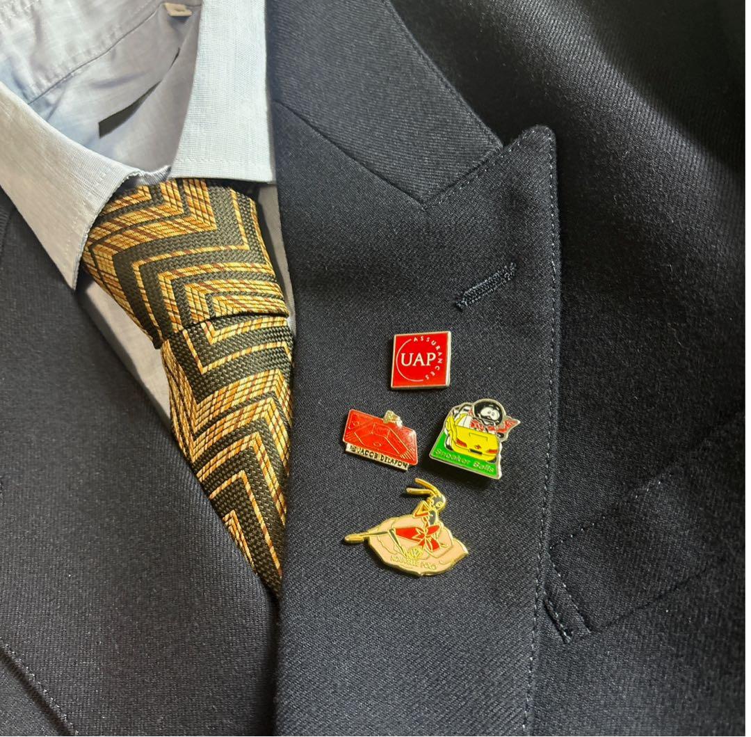 90s vintage レトロセットアップ スーツ ピンズ No.69