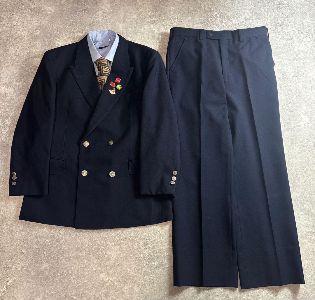 90s vintage レトロセットアップ スーツ ピンズ No.69