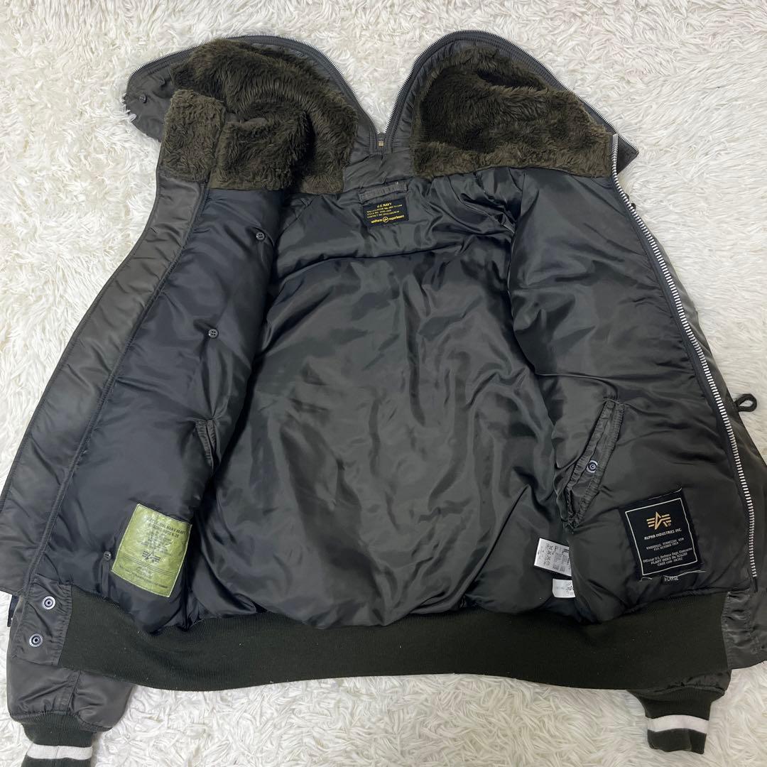 アルファインダストリーズ N-2B フライトジャケット カーキ