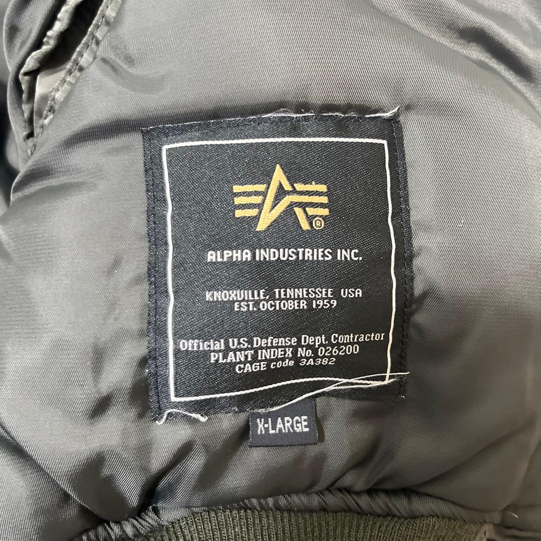 アルファインダストリーズ N-2B フライトジャケット カーキ