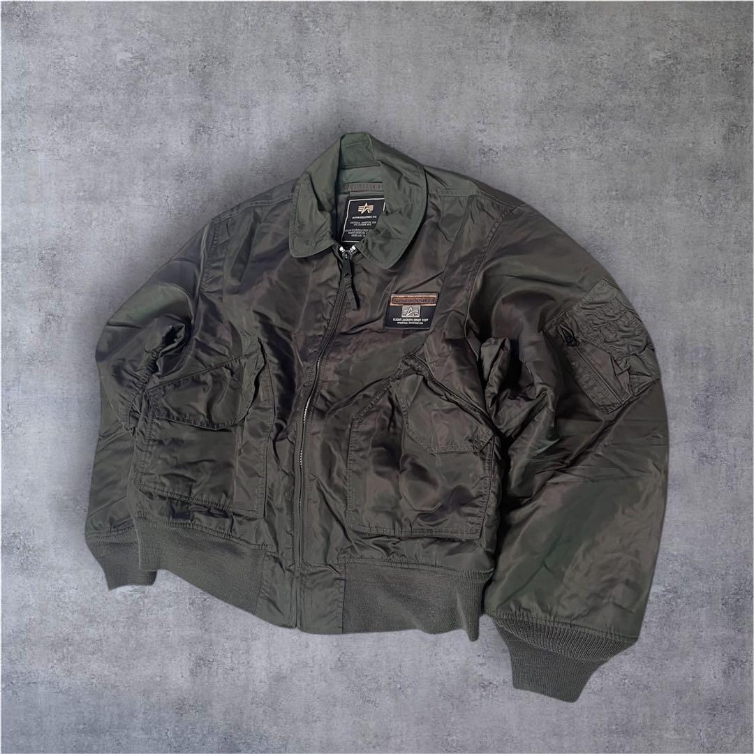 希少 90s Alpha CWU-45p ma-1 flight jacket