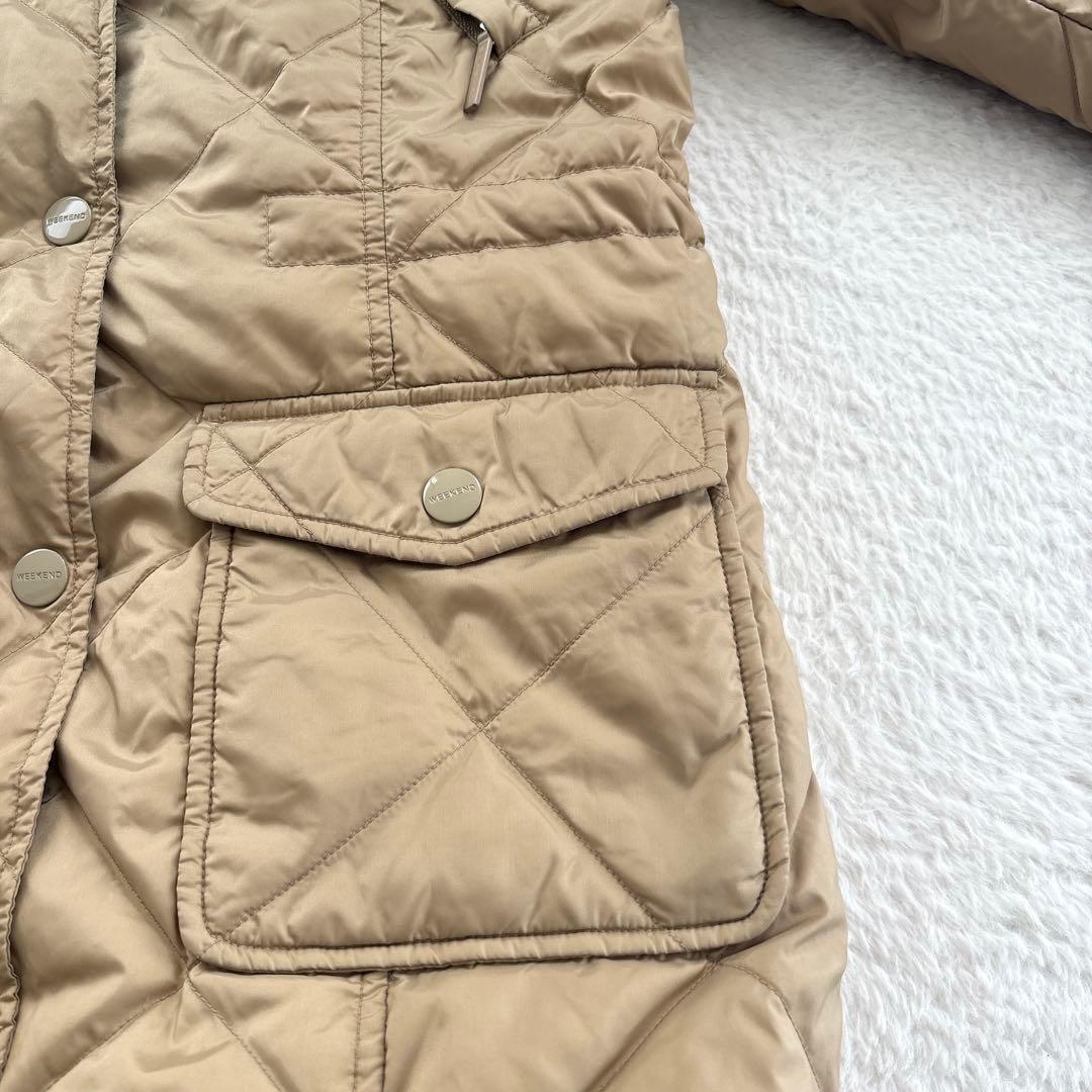 【美品】MaxMara Weekend キルティング ダウンコート フード