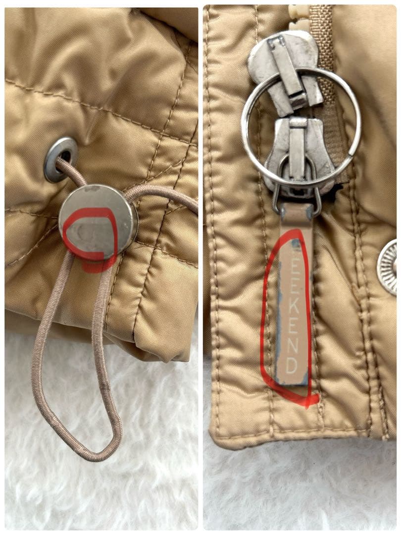 【美品】MaxMara Weekend キルティング ダウンコート フード