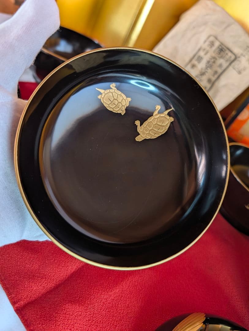 「こちらは専用出品です」明治時代 輪島塗 金蒔絵 椀 4客