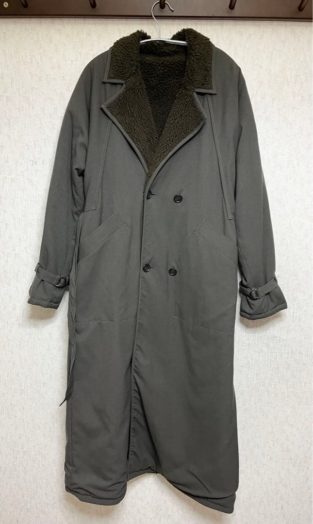 CLANE クラネ　2WAYリバーシブル　ミリタリー　ロングボアコート　ブラウン