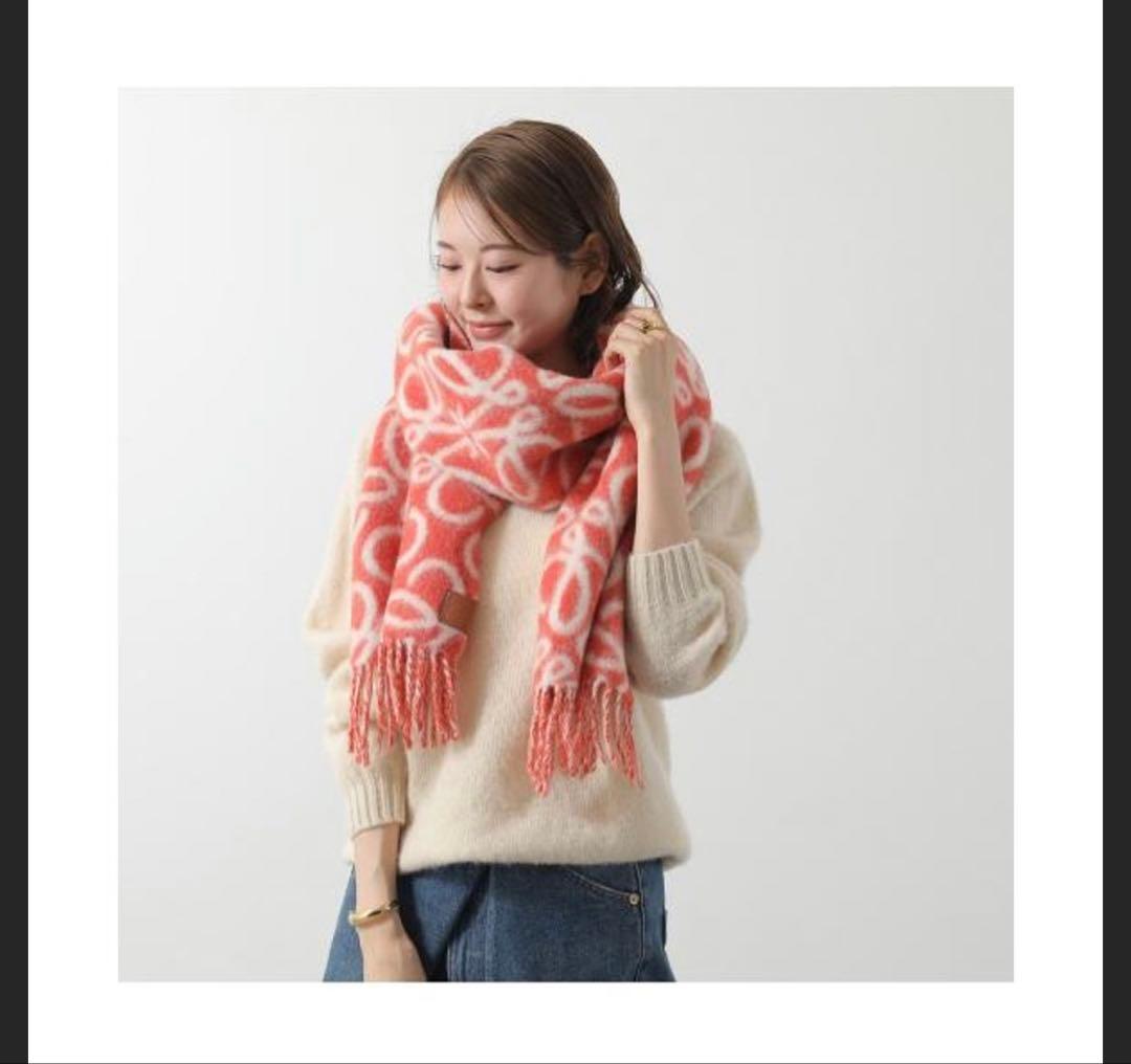Loewe ロエベ アナグラムスカーフ マフラー