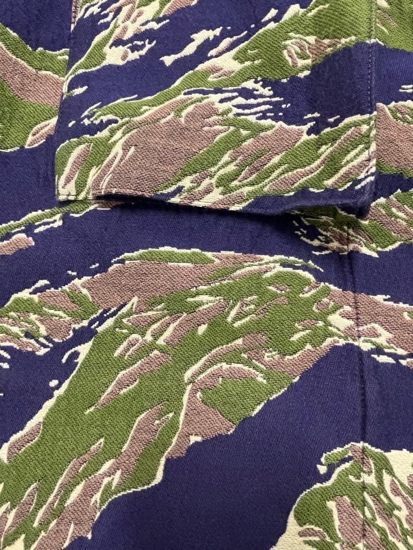 BEAMSPLUS タイガーストライプジャケットジャガード織