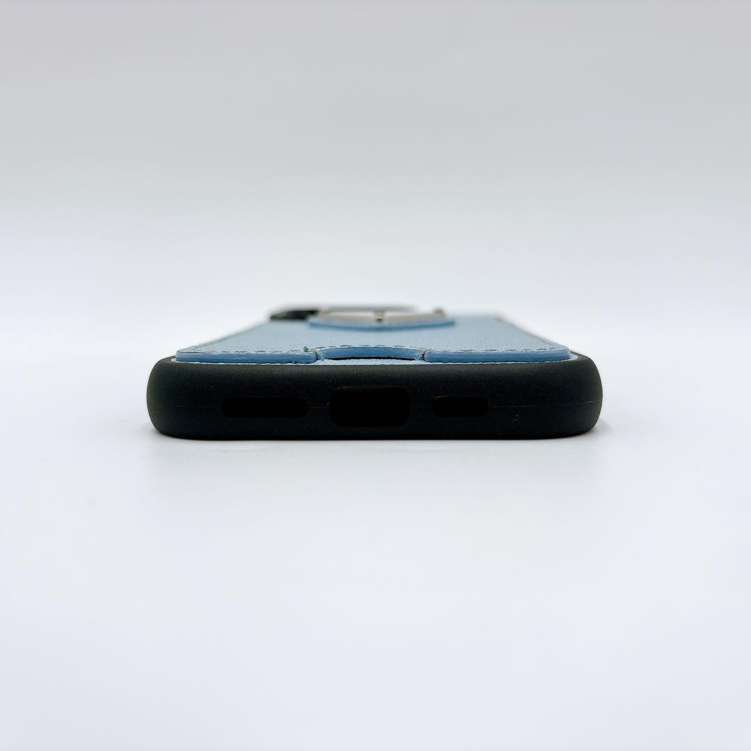 美品 ＊ PRADA サフィアーノ 三角ロゴ iPhone 14 pro ケース