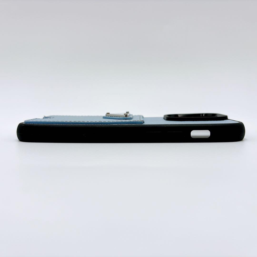 美品 ＊ PRADA サフィアーノ 三角ロゴ iPhone 14 pro ケース